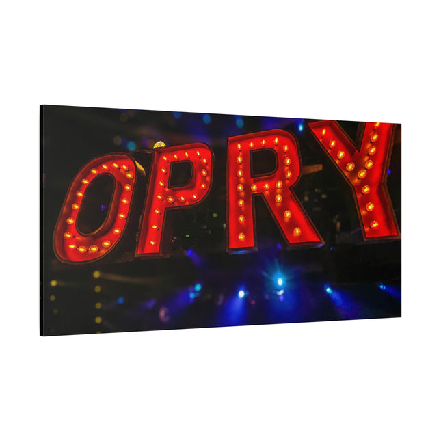 Toile lumineuse Opry Stage Light : une décoration murale vibrante et tendue pour les mélomanes