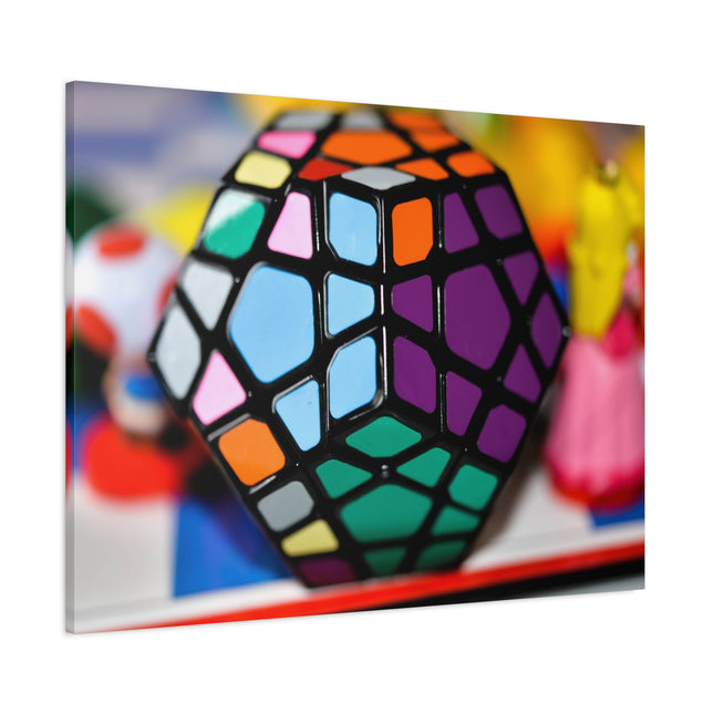 Impression sur toile Rubik's Cube - Décoration d'intérieur colorée