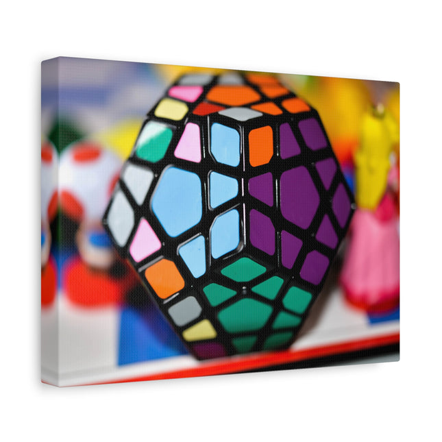 Impression sur toile Rubik's Cube - Décoration d'intérieur colorée