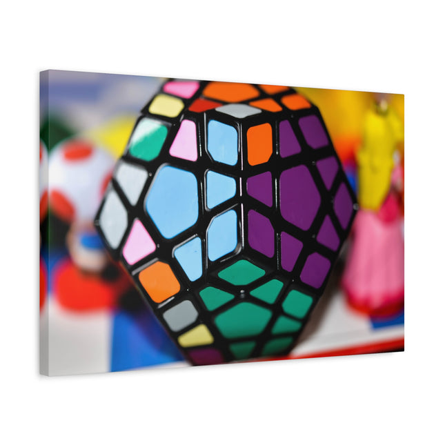 Impression sur toile Rubik's Cube - Décoration d'intérieur colorée