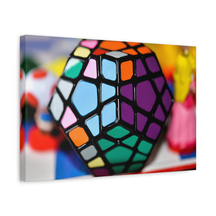 Rubik's Cube Art Canvas Print - Colorful Home Decor