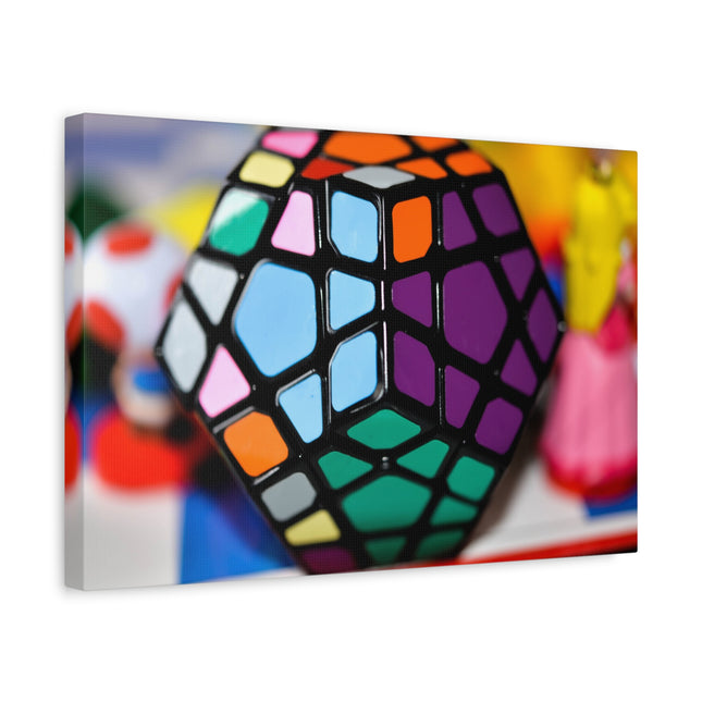 Impression sur toile Rubik's Cube - Décoration d'intérieur colorée