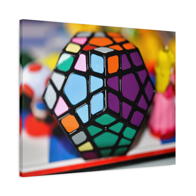 Impression sur toile Rubik's Cube - Décoration d'intérieur colorée