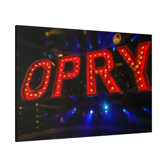 Toile lumineuse Opry Stage Light : une décoration murale vibrante et tendue pour les mélomanes