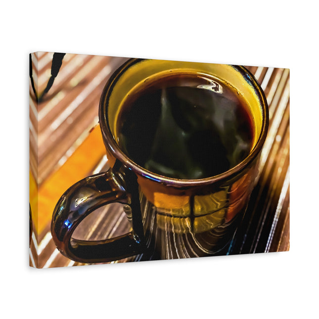 Toile « Réflexion sur le café » – Décoration murale 