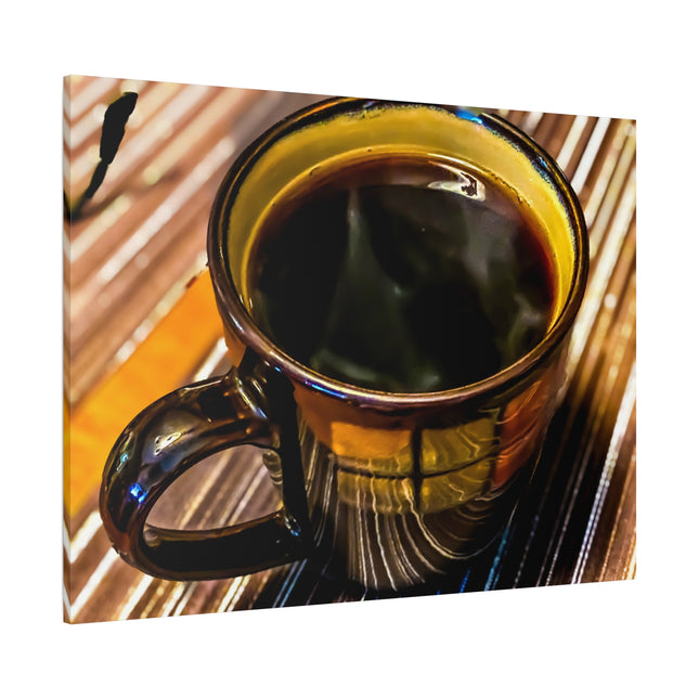 Toile « Réflexion sur le café » – Décoration murale 