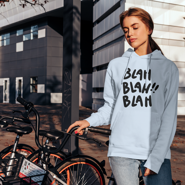 Chill Vibe Graphic Hoodie - "BLAH BLAH BLAH"