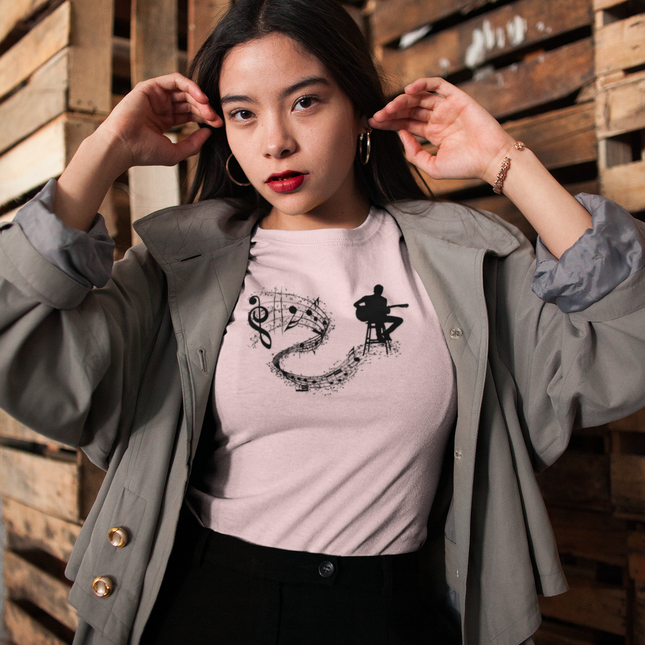 T-shirt sculpté Musical Vibe Wave 