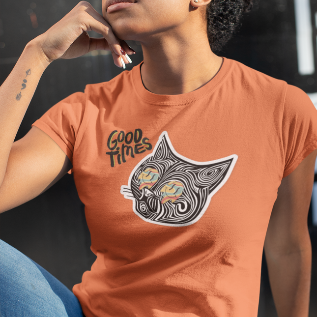 T-shirt sculpté Good Times Cat 