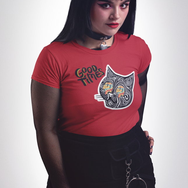 T-shirt sculpté Good Times Cat 