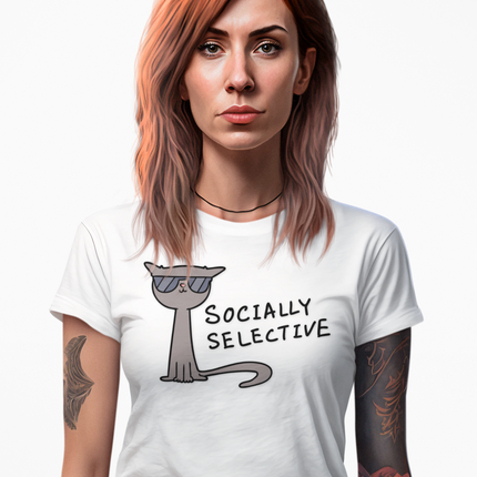 T-shirt sculpté socialement sélectif 