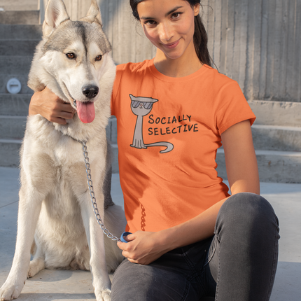 T-shirt sculpté socialement sélectif 