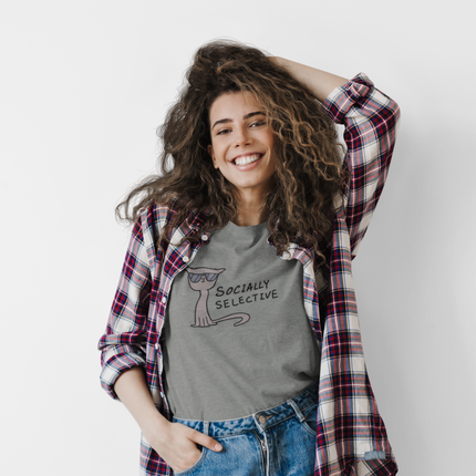 T-shirt sculpté socialement sélectif 