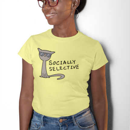 T-shirt sculpté socialement sélectif 