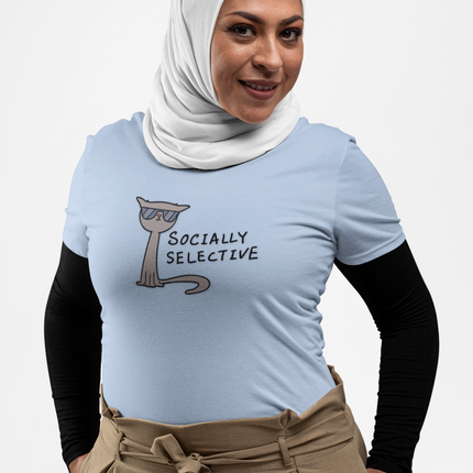 T-shirt sculpté socialement sélectif 
