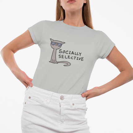 T-shirt sculpté socialement sélectif 