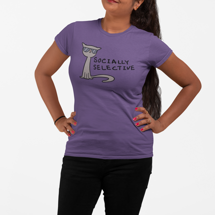 T-shirt sculpté socialement sélectif 