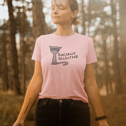 T-shirt sculpté socialement sélectif 
