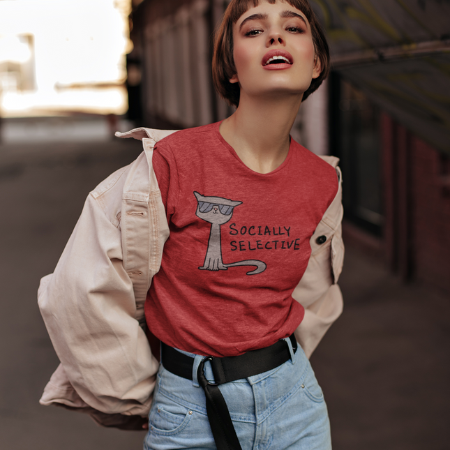 T-shirt sculpté socialement sélectif 