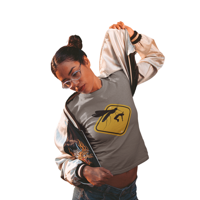 T-shirt sculpté « Attention aux moustiques » 