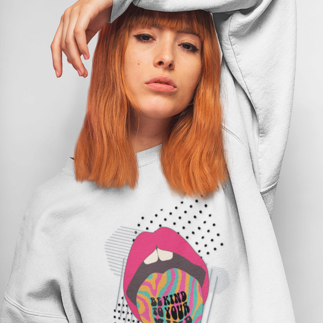 Sweat-shirt Soyez gentil, libérez votre esprit 
