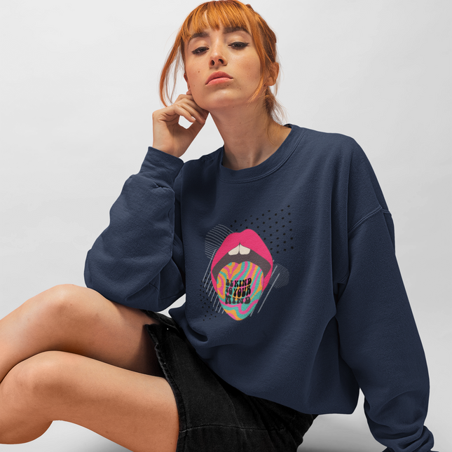 Sweat-shirt Soyez gentil, libérez votre esprit 