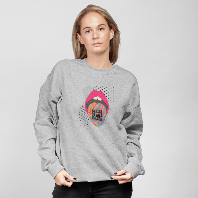 Sweat-shirt Soyez gentil, libérez votre esprit 