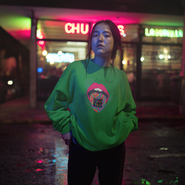 Sweat-shirt Soyez gentil, libérez votre esprit 