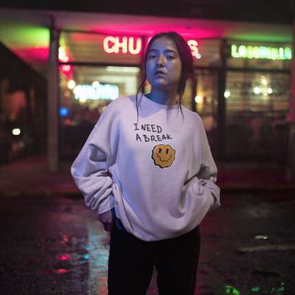Sweat-shirt « J'ai besoin d'une pause » 