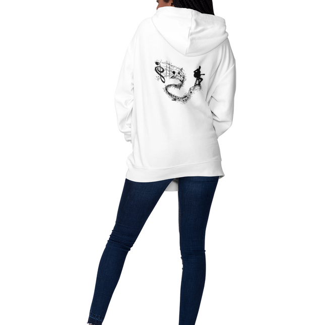Musical Rhythm Full Zip Hoodie - Perfect for Musicians & Music Lovers