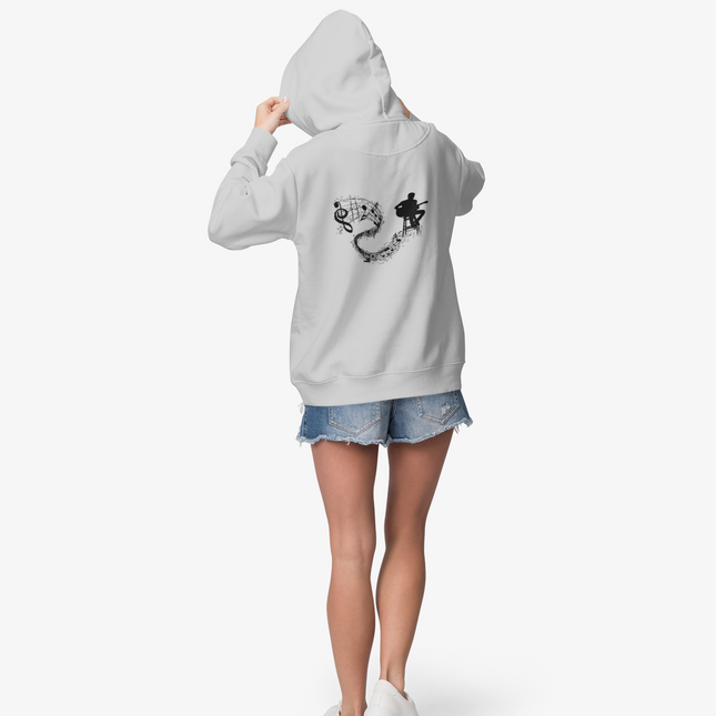 Musical Rhythm Full Zip Hoodie - Perfect for Musicians & Music Lovers