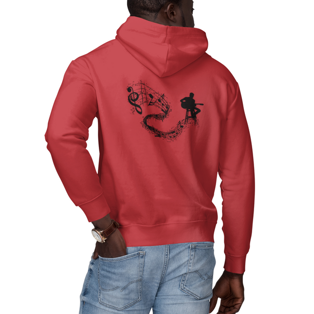Musical Rhythm Full Zip Hoodie - Perfect for Musicians & Music Lovers