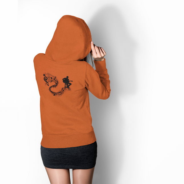 Musical Rhythm Full Zip Hoodie - Perfect for Musicians & Music Lovers
