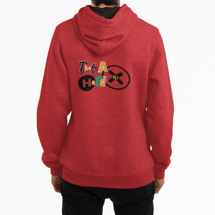 'That's A Hard No' Graphic - Cozy Full Zip Hoodie