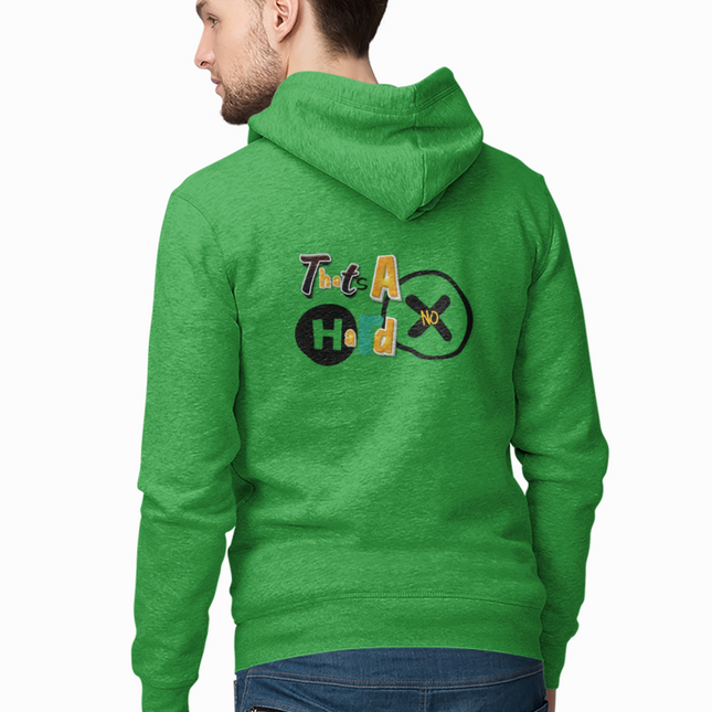 'That's A Hard No' Graphic - Cozy Full Zip Hoodie