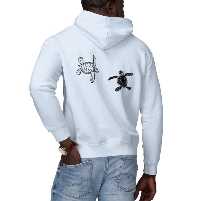 Sea Turtle Design Full Zip Hoodie