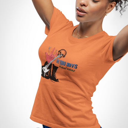 T-shirt sculpté Retro Riffs Rebel Vibes 