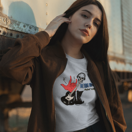 T-shirt sculpté Retro Riffs Rebel Vibes 