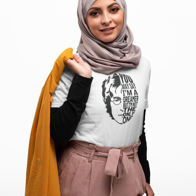 T-shirt sculpté avec paroles de « Dreamer » de John Lennon 