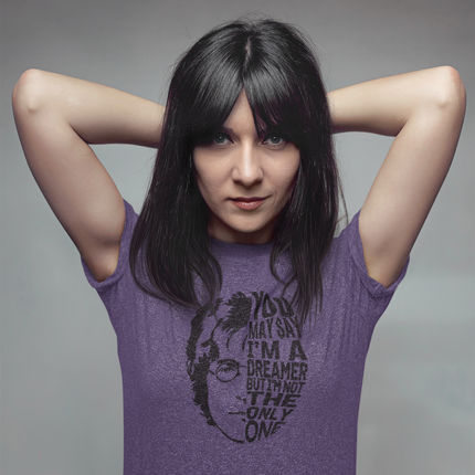 T-shirt sculpté avec paroles de « Dreamer » de John Lennon 
