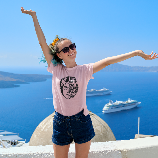T-shirt sculpté avec paroles de « Dreamer » de John Lennon 