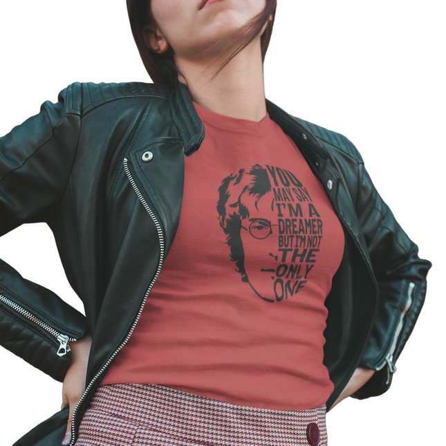 T-shirt sculpté avec paroles de « Dreamer » de John Lennon 