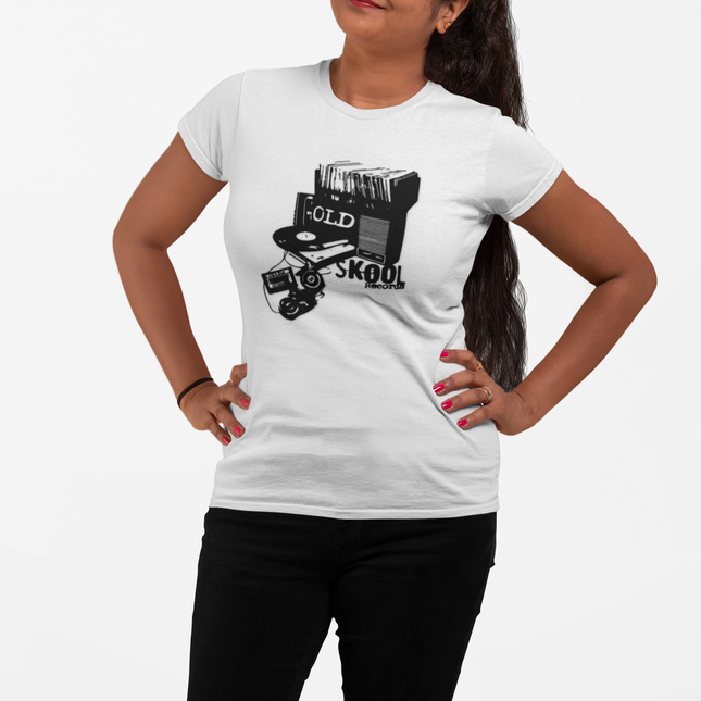 T-shirt sculpté vintage en vinyle Old Skool 