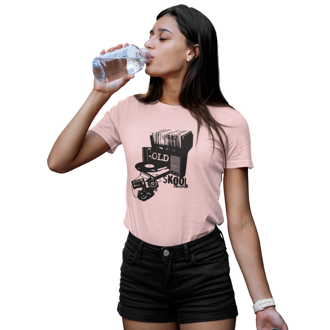 T-shirt sculpté vintage en vinyle Old Skool 