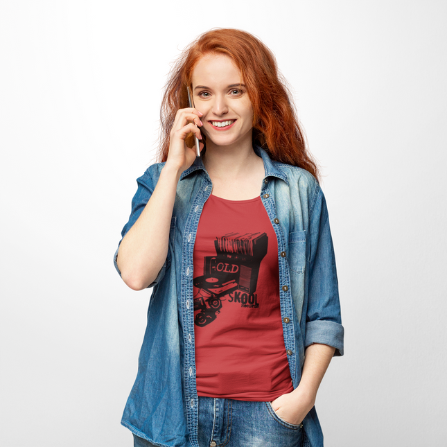 T-shirt sculpté vintage en vinyle Old Skool 