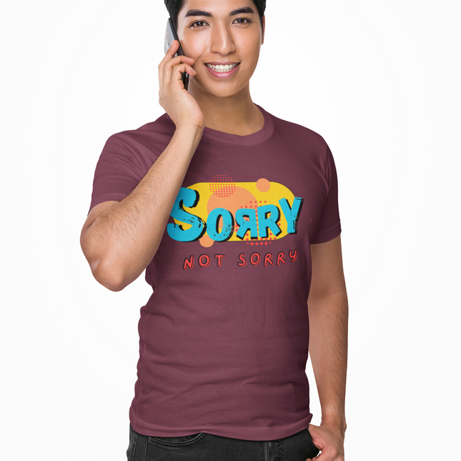 Colorful 'Sorry Not Sorry' Classic Tee