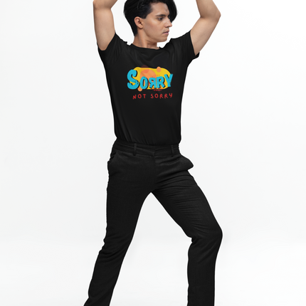 Colorful 'Sorry Not Sorry' Classic Tee