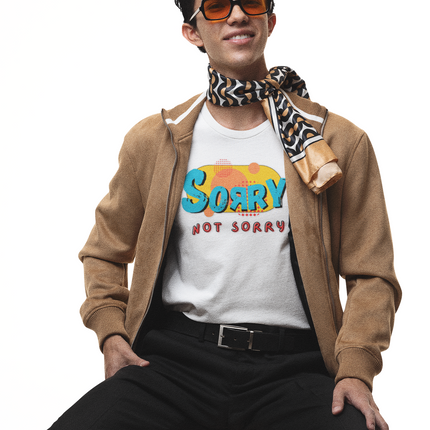 Colorful 'Sorry Not Sorry' Classic Tee