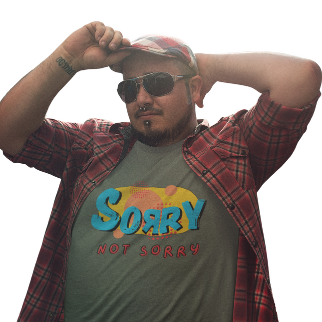 Colorful 'Sorry Not Sorry' Classic Tee