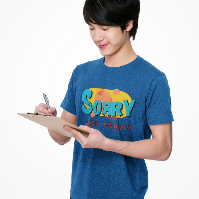 Colorful 'Sorry Not Sorry' Classic Tee